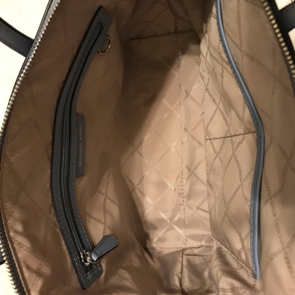 NWT Michael Kors NEW BUNDLE Large Leather Top-Zip Satchel & Matching Billfold - Picture 10 of 15